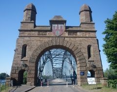 Die alte Elbbrücke in Hamburg Harburg